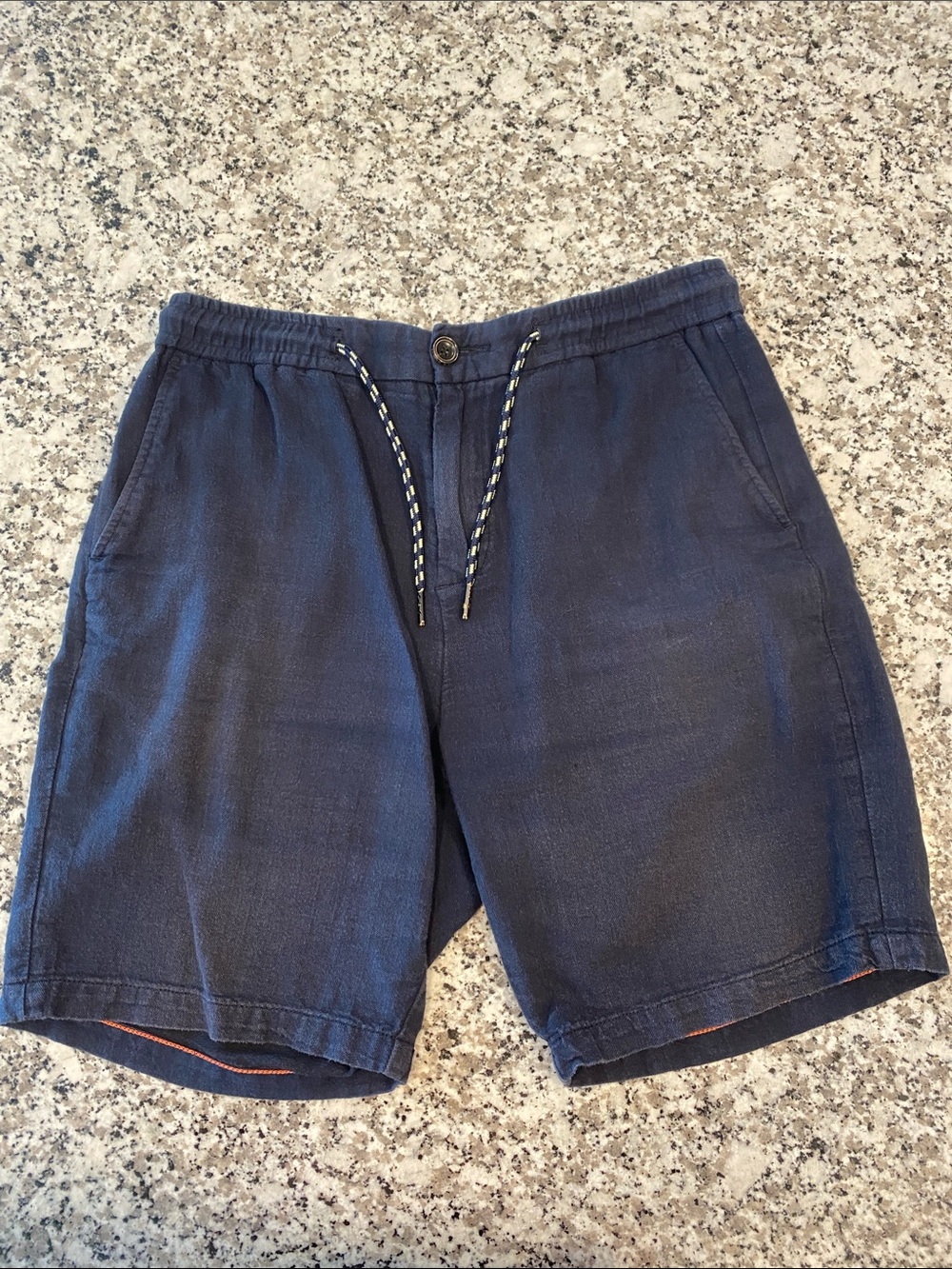 Navy Blue Casual Drawstring Shorts - Scotch & Soda - Size 30 Men’s